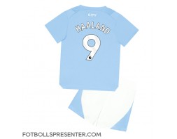 Manchester City Erling Haaland #9 Hemmatröja Barn 2023-24 Kortärmad (+ korta byxor)